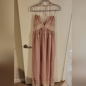 Sadie & Sage Blush/Ivory Maxi Dress